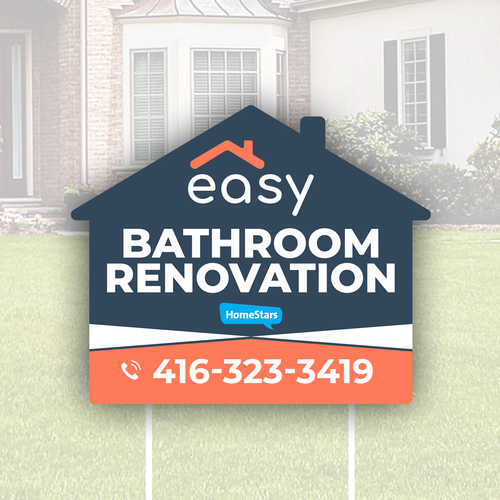 Easy Renovation Lawn Sign Design by icon89GraPhicDeSign