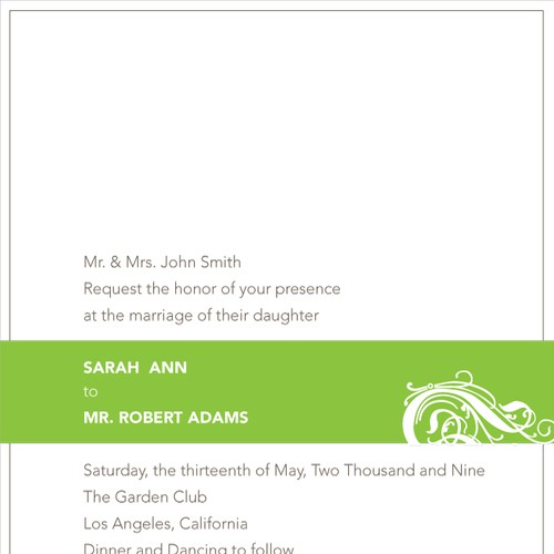 Letterpress Wedding Invitations Design por oska