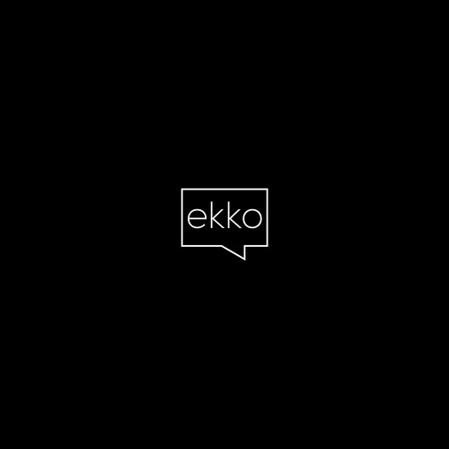 SIMPLE LOGO - ekko Letters then dm after Design by Saveht