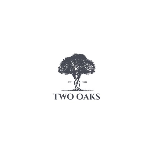 Construction, 3 business owners, use the work TWO oaks in our logo , very bold and intense  graphic Design by Vladan Jovic