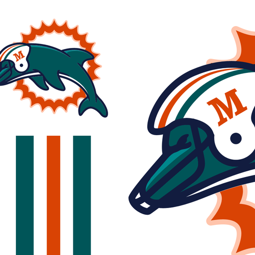 99designs community contest: Help the Miami Dolphins NFL team re-design its logo! Design réalisé par djredsky