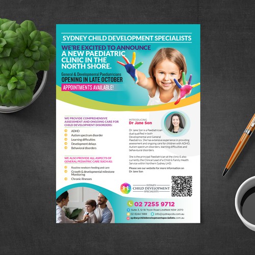 Children's Clinic Flyer Design by ektadevesh