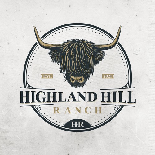 Logo and Social Design for Highland Hill Ranch. Design réalisé par Piccolo_Ney