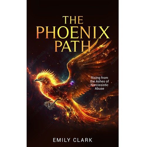 Book cover design for "The Phoenix Path: Rising from the Ashes of Narcissistic Abuse" Design by Maja.K