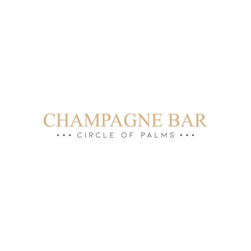 Luxury and modern Champagne Bar logo Design by subahman