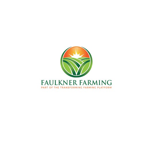 Sustainable & Regenerative Farming Logo and design work "Faulkner Farming" Design by Deep Concept™️