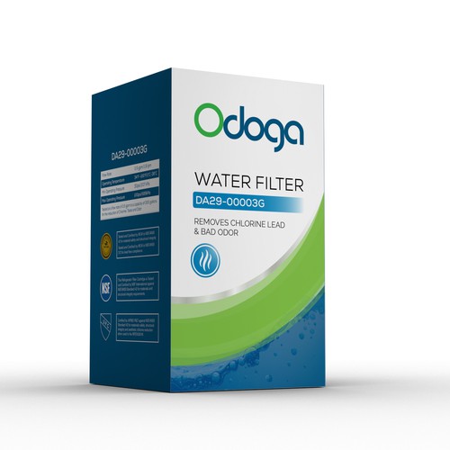 Looking for modern & luxurious redesign of water filter packaging Design by syakuro