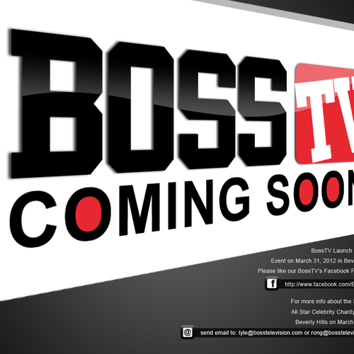 BOSSTV NEEDS COMING SOON WEB PAGE デザイン by CLUB MEDIA