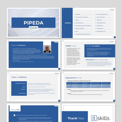 PowerPoint template for an IT Training company Réalisé par JanuX™