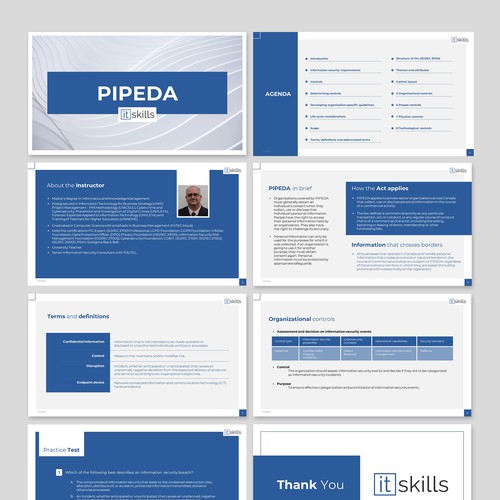 PowerPoint template for an IT Training company Design by JanuX®