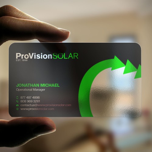 Solar Business Cards Design réalisé par Xclusive16