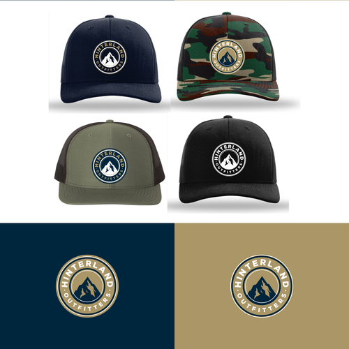 Design a branded baseball cap for an outdoor retailer. Design by eywa