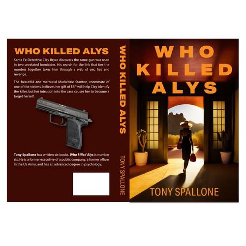 Murder mystery set in Santa Fe, New Mexico, USA that appeals to men and women  readers alike. Design by logroll