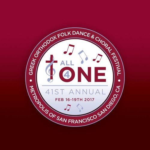 Greek Folk Dance and Choral Festival Annual Logo Design by chrisbduck