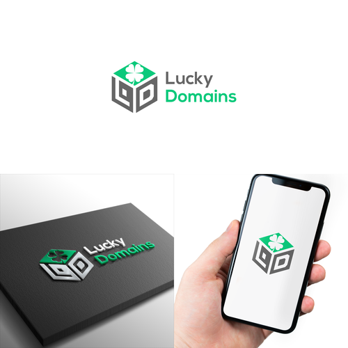 Design a logo and business card for LuckyDomains.io Design by Al-Battar™