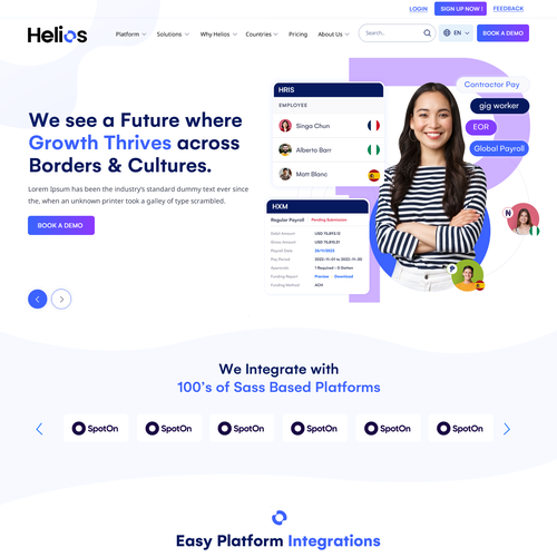 Designs | Helios Website Concept | Web page design contest