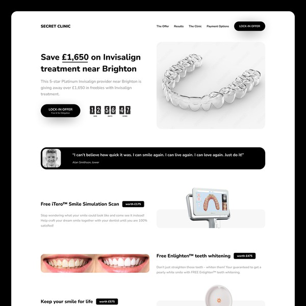 Design by KOLA AGENCY titled "Dentist Website"