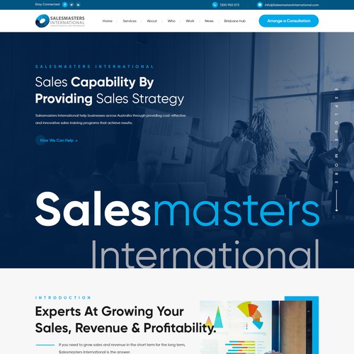 Create an engaging website for a world leading sales consulting company Design by Webwooter™