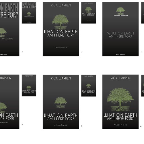 Book cover redesign for "What on Earth Am I Here For? The Purpose Driven Life" by Rick Warren Design by DigitalPlayground