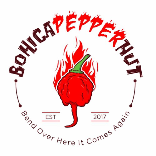 Design a Logo for: Bohica Pepper Hut | Logo design contest