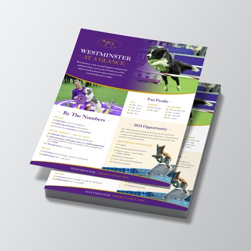 Design a Highlight Sheet for the iconic Westminster Kennel Club Dog Show! Design by Jordon