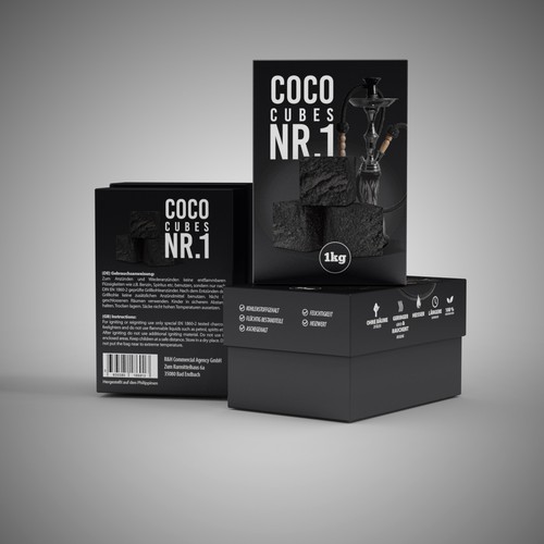 Design a box for Shisha charcoal cubes Product packaging contest