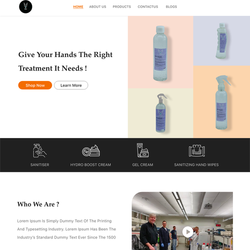 Web page design contest entry by hemadesigner