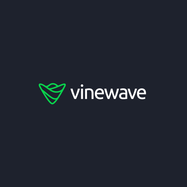 Tech startup logo for Vinewave