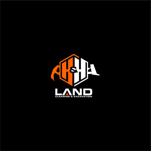 LOGO AND LETTER HEAD FOR H&H LAND CLEARING AND EXEXCAVATION Design by Dito.K