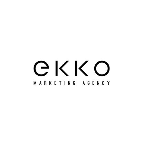 SIMPLE LOGO - ekko Letters then dm after Design by GK_Kolektiv