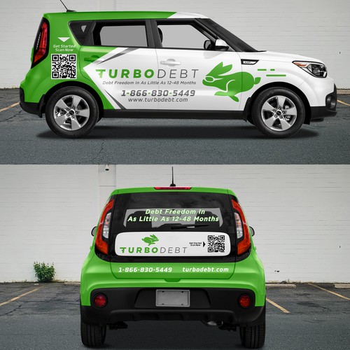 Kia Soul Car Wrap Design for Hot Fintech Startup Réalisé par Duha™