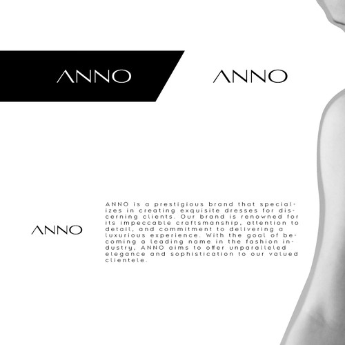 Design Craft a Unique Wordmark and Monogram for ANNO's Luxury Evening Wear di <<{P}>>