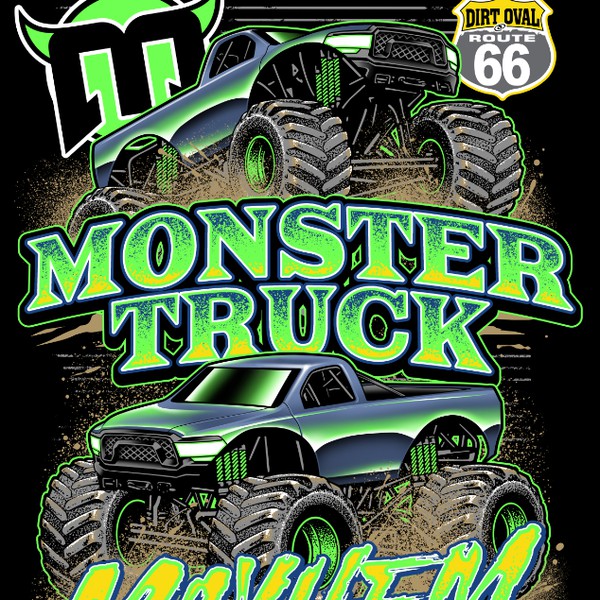 Design by Ibtar titled "Monster Truck Mayhem"