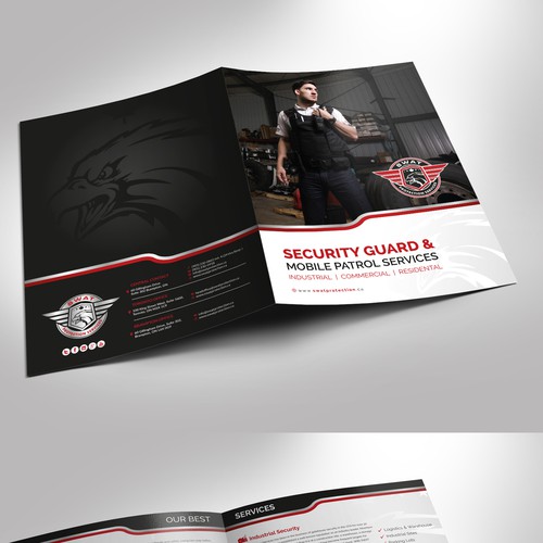 Create an attractive Presentation Folder for a Security Company!! Design by RQ Designs