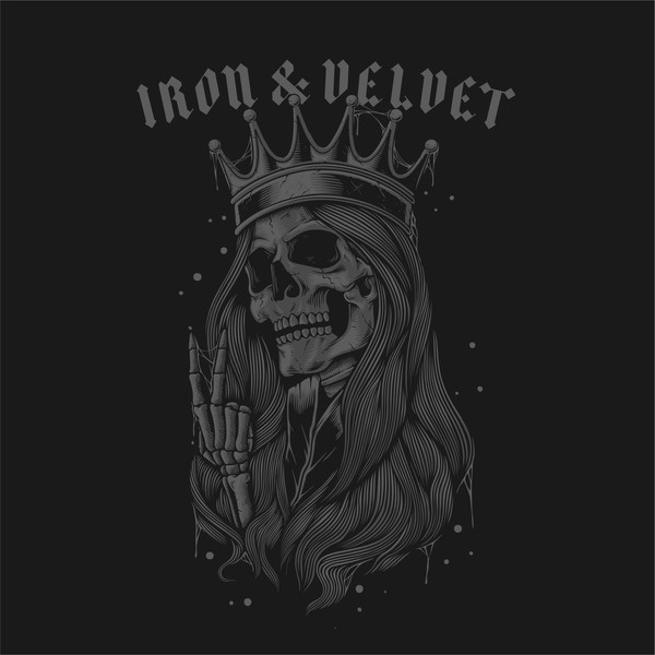 Design by S h a n k a r a titled "Iron & velvet"