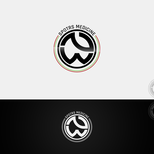 Create a striking sports medicine logo that would look at home on a super hero's chest. Design by JLShuaG