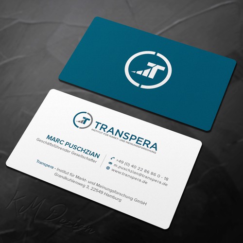 Proposta di design per un contest della categoria Biglietto da visita realizzata da KM D-e-s-i-g-n