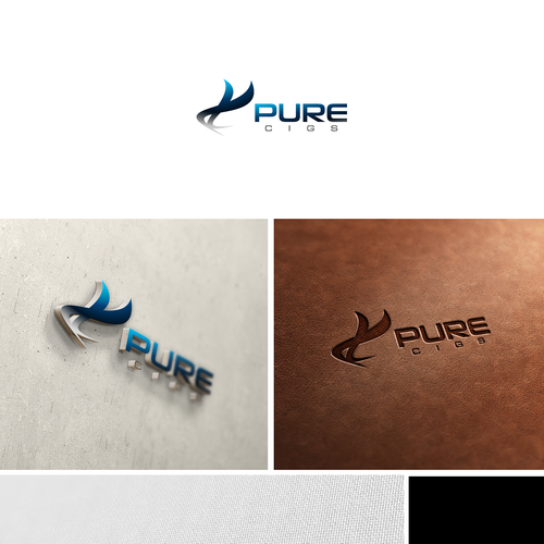 Create an updated logo design for PURE CIGS Design by axehead