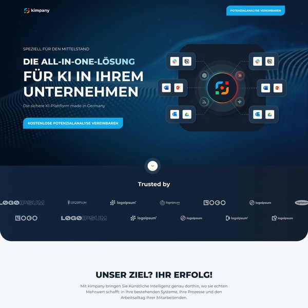 Website-Redesign for our All-in-One AI Platform