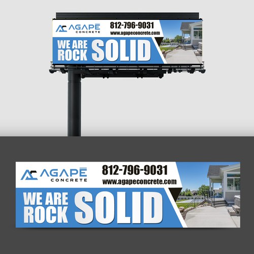 AN AMAZING CONCRETE COMPANY BILLBOARD NEEDED Aprox 14’ tall and 48’ wide Design by rskideas