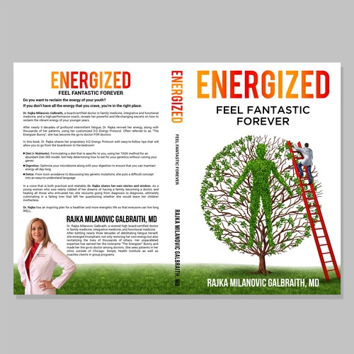 Design a New York Times Bestseller E-book and book cover for my book: Energized Design by Bigpoints
