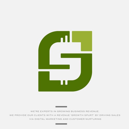 A strong, dynamic, but simple logo that represents business growth Design by John3:16✅