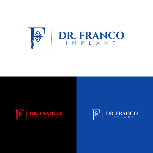 Luxury Dental Implant Logo Brand for World-Class Implant Surgeon appeal Patients and Other Doctors Design by sahri