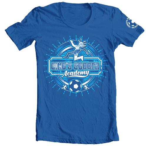 Unique Soccer Camp T-shirt design that kids 4-17 years old want to wear year round Design by G.T NINE