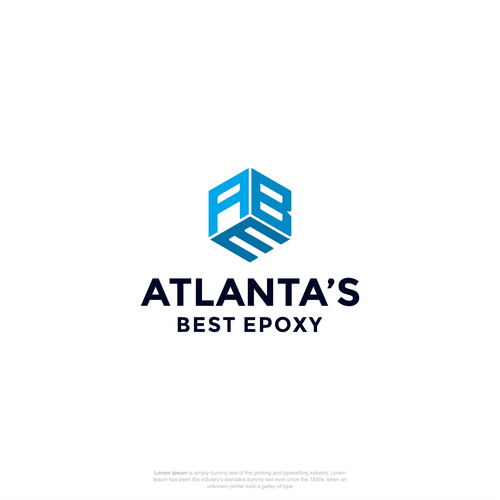 "Atlanta’s Best Epoxy" winning PowerPoint template