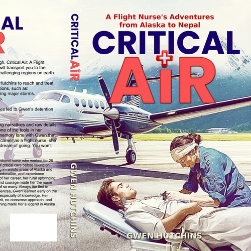 Create a cover about an emergency flight nurse's adventures Design by SusansArt