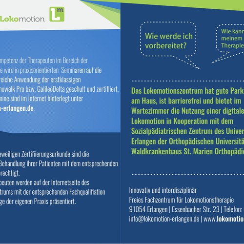 Brochure contest entry by Tanya.