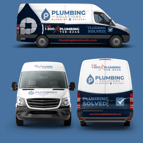 Design by kms*desen titled "Van Wrap designs Plumbing Solution"