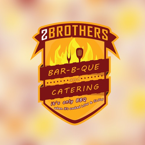 2 Brothers Bar B Que And Catering Logo Design Contest