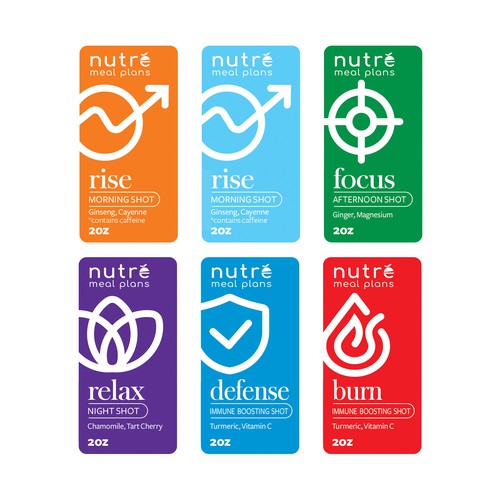 Small Wellness Shot Label! Design by imöeng